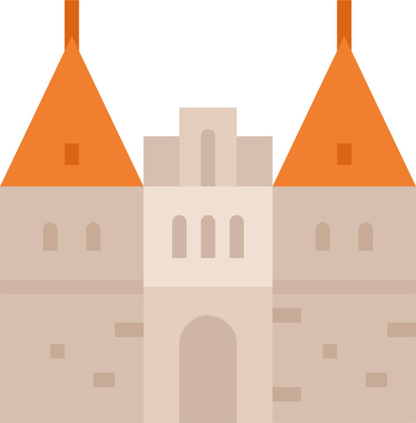 architonic europe germany icon στην κατηγορία κτιρίου - Διάνυσμα, εικόνα