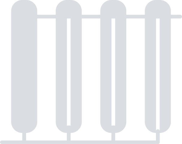 akkumulátor fűtőberendezés fűtési ikon - Vektor, kép