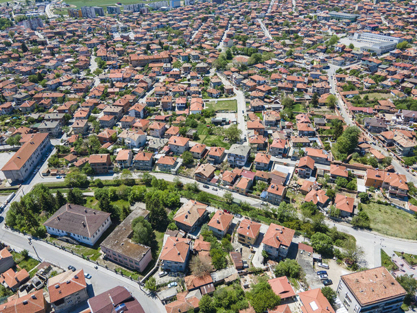 Aerial view of Historical town of Panagyurishte, Pazardzhik Region, Bulgaria - Valokuva, kuva