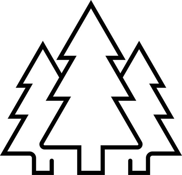 metsätalouden turkispuiden ikoni - Vektori, kuva