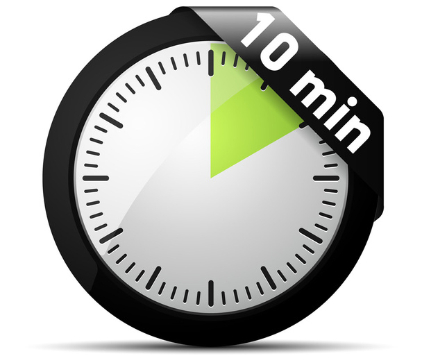 10 minuten timer - Vector, afbeelding