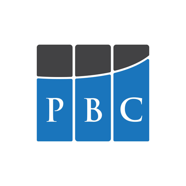 PBC kirjeen logo suunnittelu mustalla taustalla.PBC luova nimikirjaimet kirjeen logo concept. PBC kirjeen suunnittelu.  - Vektori, kuva