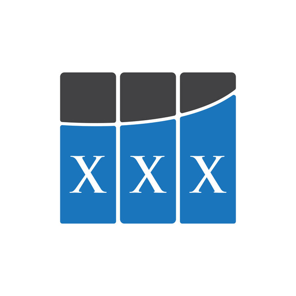 黒の背景にXXXの手紙のロゴのデザインXXX創造的なイニシャルの手紙のロゴのコンセプトXXXの手紙のデザイン.  - ベクター画像