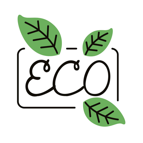 eco leafs plant - Vector, Image