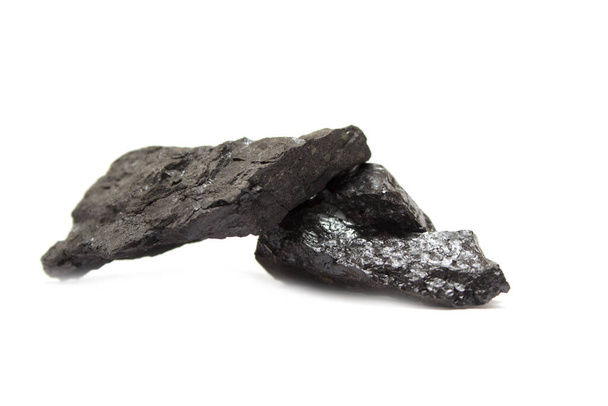 κάρβουνο απομονωμένο σε λευκό φόντο  - Φωτογραφία, εικόνα