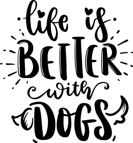 Gracioso perro Lettering Quotes. Motivación inspiración tipografía para imprimir, póster, tarjetas, etc..  - Foto, Imagen