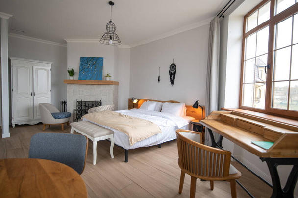 Stylish bright living room with modern interior - Foto, immagini