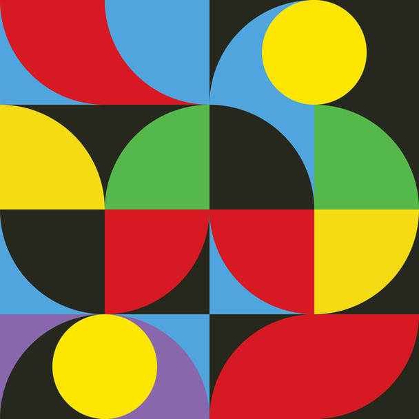 シンプルな形状の背景を持つ幾何学的なミニマリストの壁アート。ポスター,ウェブバナー,プレゼンテーション,パッケージのための抽象最小パターンデザイン. - ベクター画像