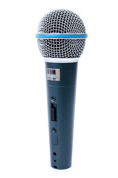 mikrofon fehér háttérrel - Fotó, kép