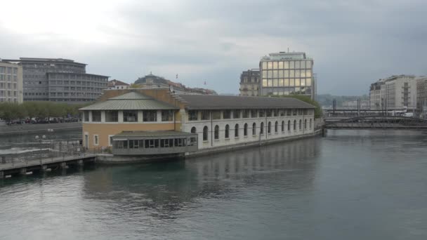 Brasserie des Halles de l'Ile in Geneva - Footage, Video