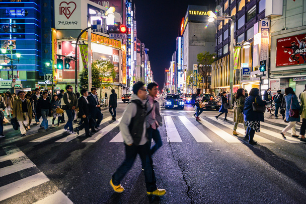 Night time in Tokyo, Japan - Fotografie, Obrázek