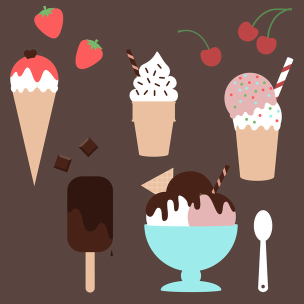 Ice cream - Vektor, obrázek