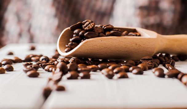 coffee beans.Roasted coffee beans goals.Packaging for coffee - Fotó, kép