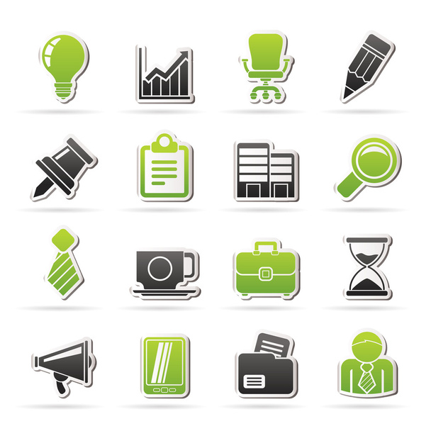 Business and office icons - Vecteur, image