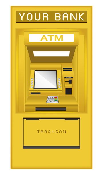ATM-Geldautomaat - Vector, afbeelding