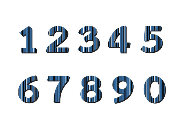 Numbers set. illustration - Vektor, obrázek