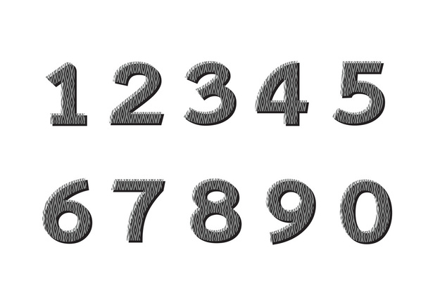 Numbers set. illustration - Vecteur, image