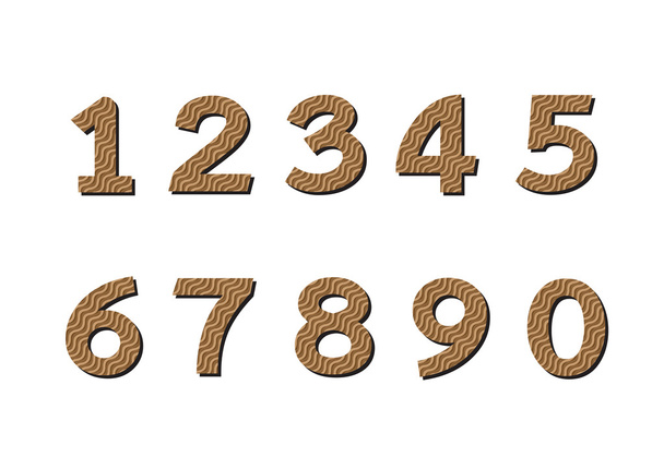 Conjunto de números. ilustración
 - Vector, Imagen