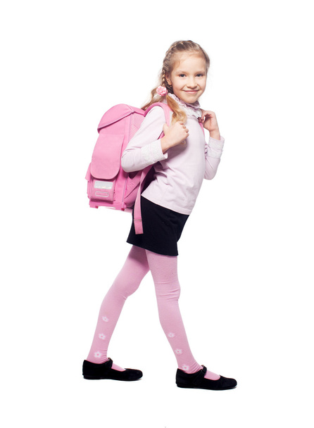 Child with schoolbag - 写真・画像