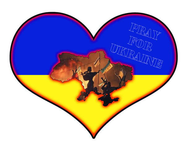ウクライナのために祈る - 写真・画像
