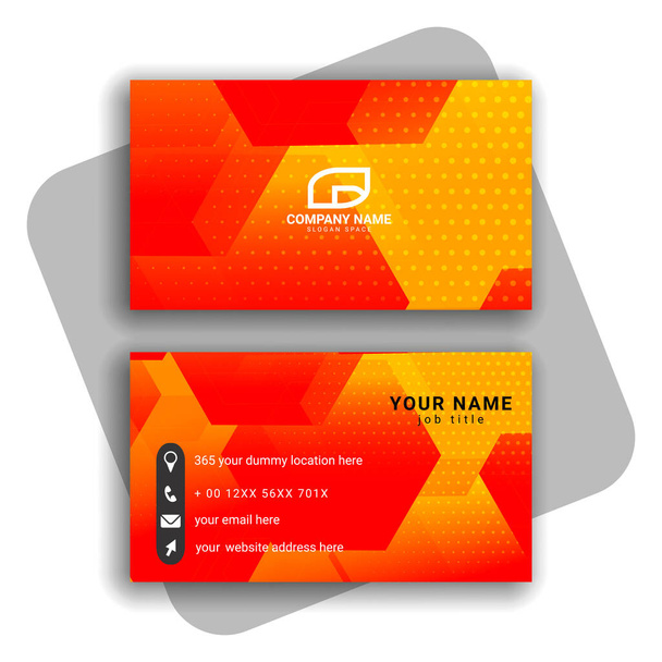 πολύχρωμο σύγχρονο διάνυσμα σχεδιασμού επαγγελματικών καρτών - Διάνυσμα, εικόνα