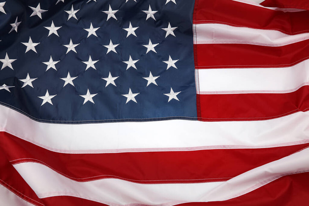 Amerikan bayrağına yakın plan - Fotoğraf, Görsel