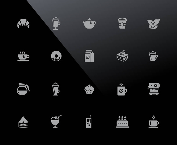Coffee Shop // 32px Black - Vector icons adjusted to work in a 32 pixel grid. - Вектор, зображення