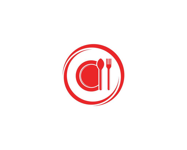 Restaurante logotipo vetor ilustração design - Vetor, Imagem