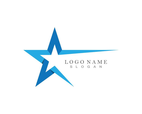 Yıldız Logosu Şablonu vektör illüstrasyon tasarımı - Vektör, Görsel
