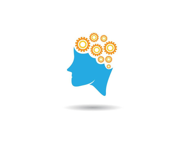 шаблон логотипу мозку Векторний дизайн ілюстрації
 - Вектор, зображення