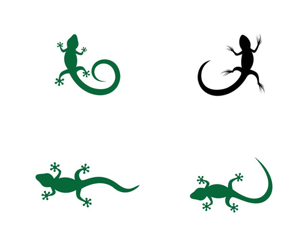 Lizard logo template vector pictogram illustratie ontwerp - Vector, afbeelding