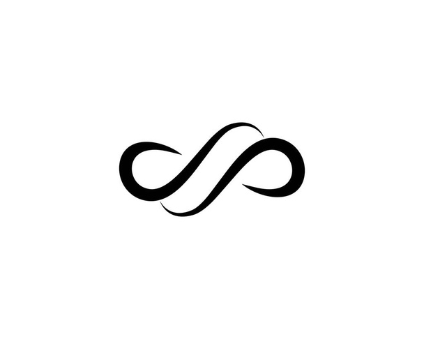 Logo infinito plantilla vector icono ilustración diseño - Vector, Imagen