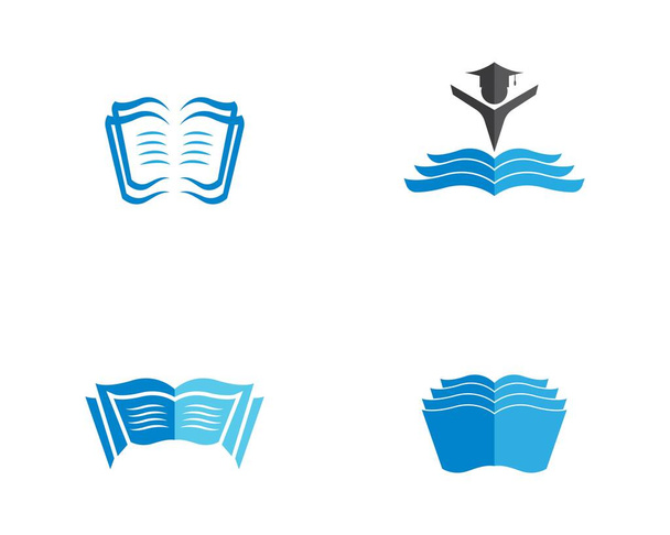 Дизайн логотипа книги - Вектор,изображение