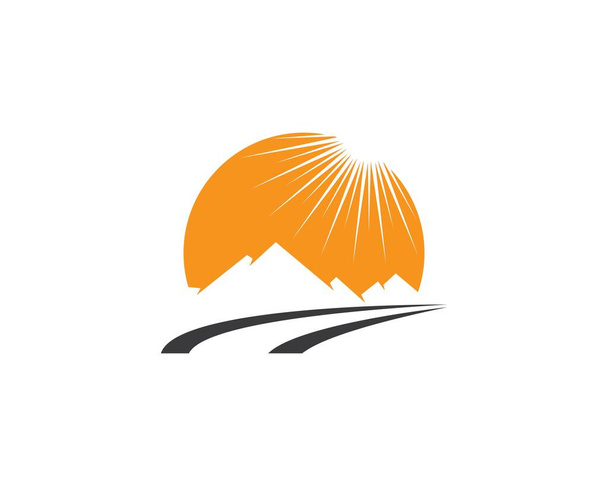 Dağ Logosu şablon vektör illüstrasyon tasarımı - Vektör, Görsel