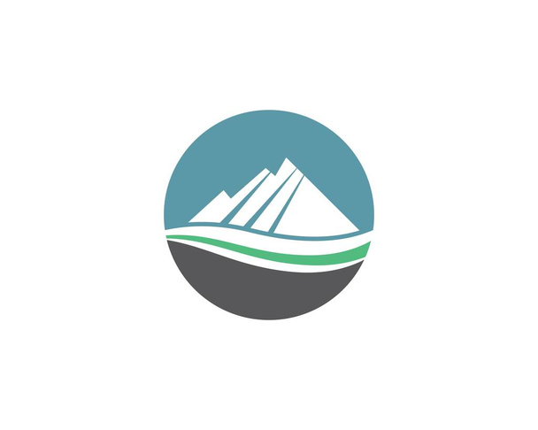 Montaña Logo plantilla vector icono ilustración diseño - Vector, Imagen