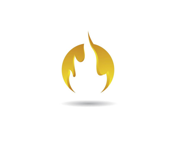 Ateş logosu şablon vektör resimleme tasarımı - Vektör, Görsel