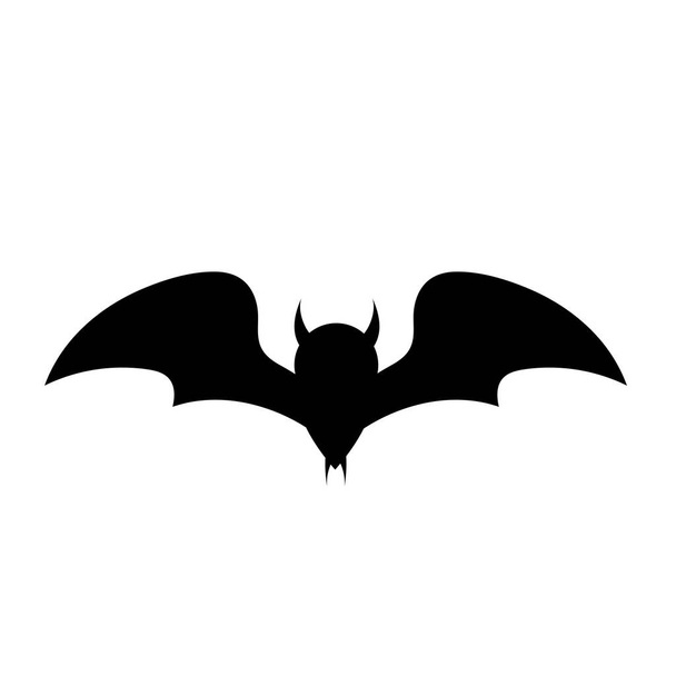 murciélago de dibujos animados vector de miedo ilustración halloween. - Vector, imagen