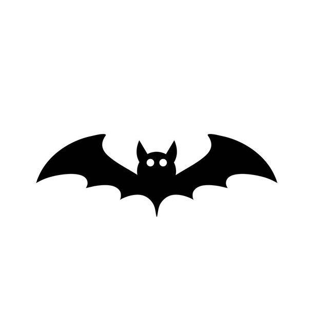 cartoon bat scary vector illustration halloween. - Vector, Image