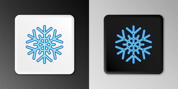 Line Snowflake icon isolated on grey background. Colorful outline concept. Vector - Wektor, obraz