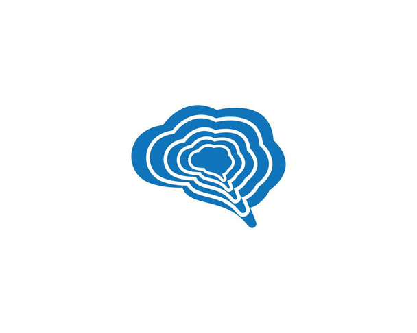 脳のロゴテンプレートベクトルアイコンイラストデザイン - ベクター画像