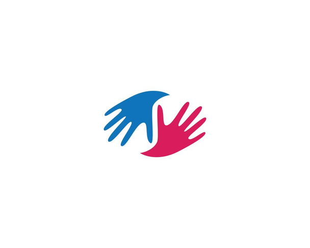 HandCare Logo Template vetor ícone de negócios - Vetor, Imagem