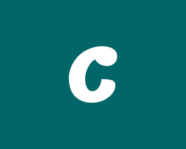 C harfi logo tasarım vektör şablonu - Vektör, Görsel