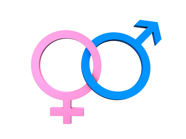 Masculine Feminine Symbols - Φωτογραφία, εικόνα