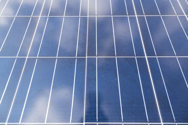 Close-up of some solar energy panels for electricity production - Valokuva, kuva