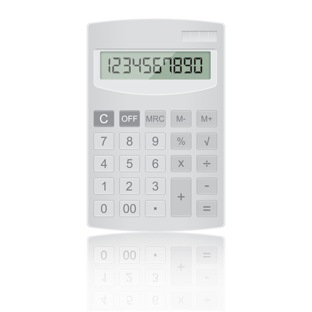 Realistyczne kalkulator wektor na na białym tle - Wektor, obraz