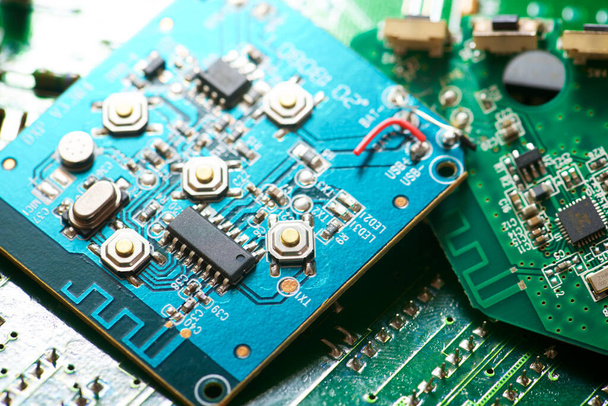 Close-up of an integrated circuits. - Фото, зображення