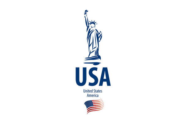 Icono vectorial de la Estatua de la Libertad de los Estados Unidos - Vector, imagen