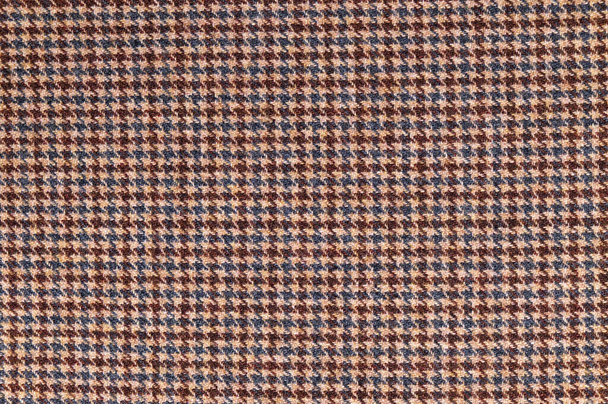 Tessuto di tweed marrone. Sfondo tessile di lana - Foto, immagini