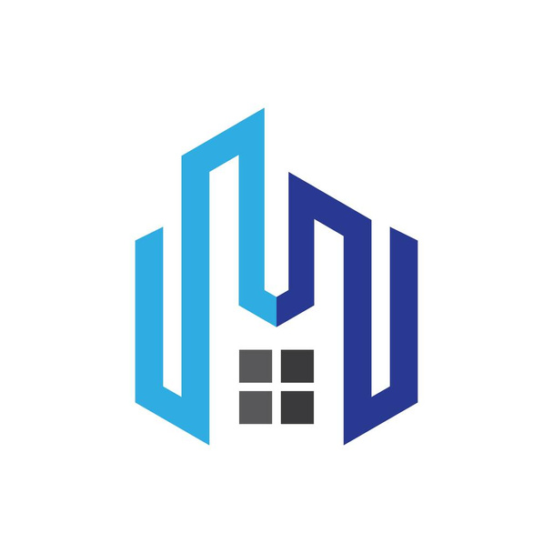 Inmobiliaria logo imágenes ilustración diseño - Vector, imagen
