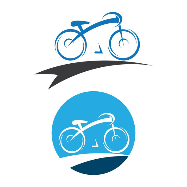 自転車のロゴ画像イラストデザイン - ベクター画像